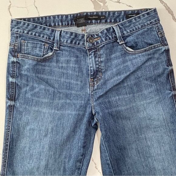 Calvin Klein | Medium Dark Wash Women’s Lean Bootcut Denim Blue Jeans Size 10 - Picture 3 of 16